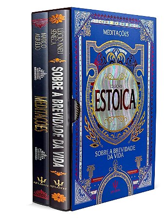 Box com 2 Livros - Coleção Estoica - Edição de Luxo - Capa Dura - Atlantis Editora