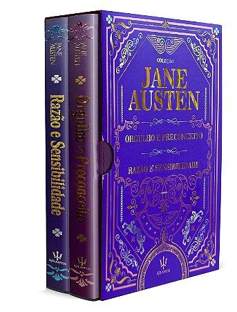 Box com 2 Livros - Coleção Jane Austen - Edição de Luxo - Capa Dura - Atlantis Editora