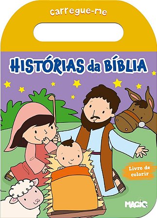 Livro Carregue-me: Histórias da Bíblia - Para Colorir - Magic Kids