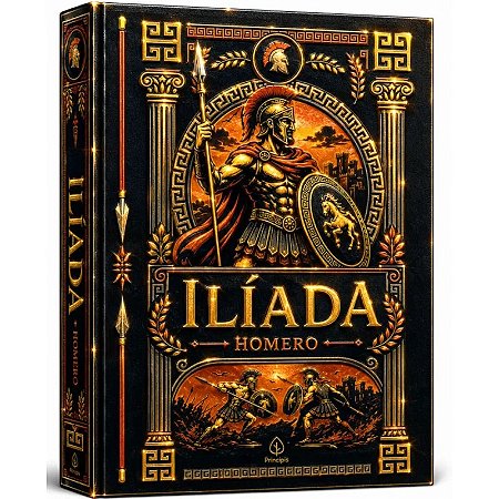 Livro Ilíada - Edição Supreme Capa Dura com Alto Relevo