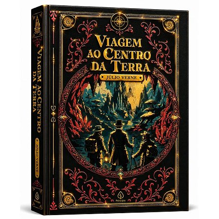 Livro Viagem ao Centro da Terra - Edição Supreme Capa Dura com Alto Relevo
