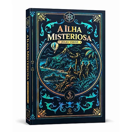 Livro A Ilha Misteriosa - Edição Supreme Capa Dura com Alto Relevo