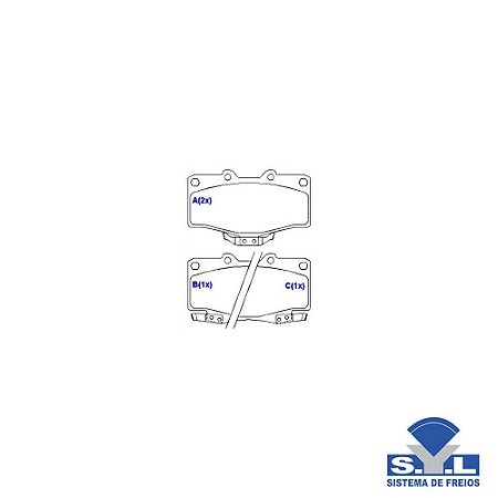 Pastilha De Freio Dianteira - Syl - Syl1383