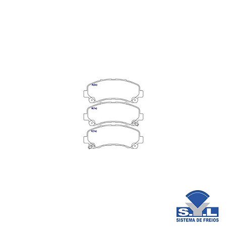 Pastilha De Freio Dianteira - Syl - Syl2119
