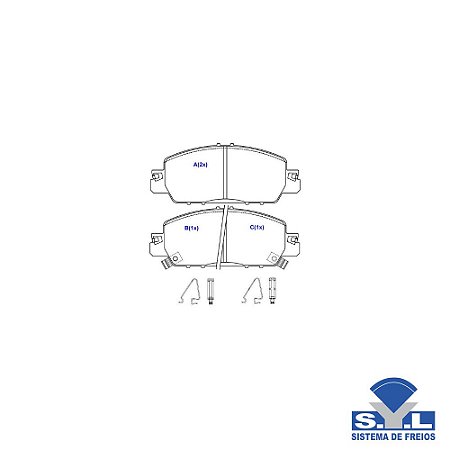 Pastilha De Freio Dianteira - Syl - Syl4256