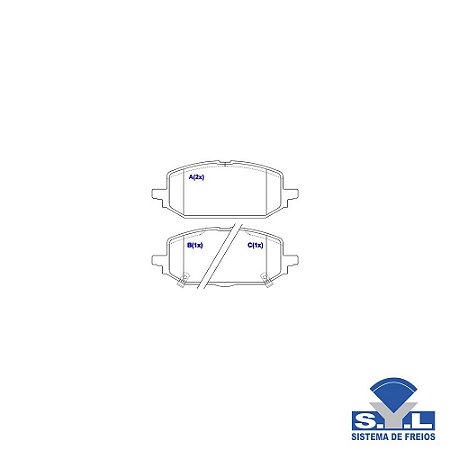 Pastilha De Freio Dianteira - Syl - Syl4082