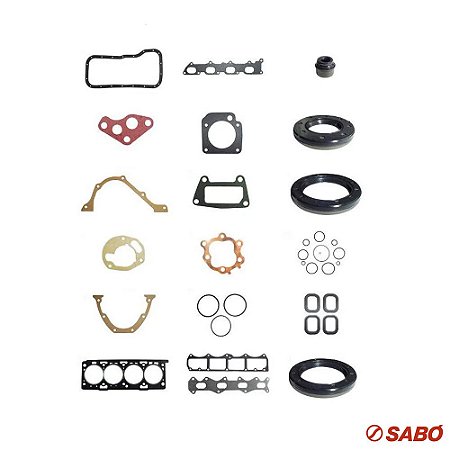 Jogo De Juntas Do Motor Completo - Com Retentor - Sabó - 80285