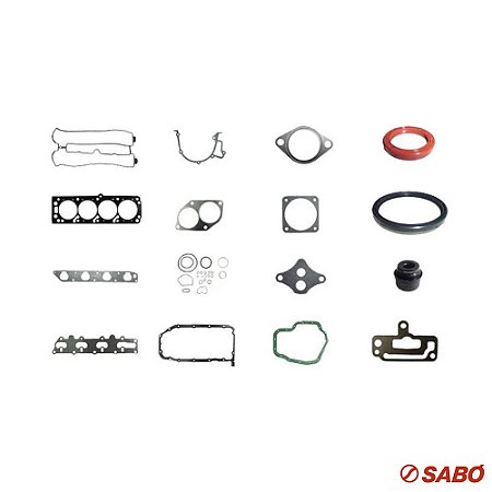 Jogo De Juntas Do Motor Completo - Com Retentor - Sabó - 80284