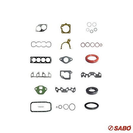 Jogo De Juntas Do Motor Completo - Com Retentor - Sabó - 80357
