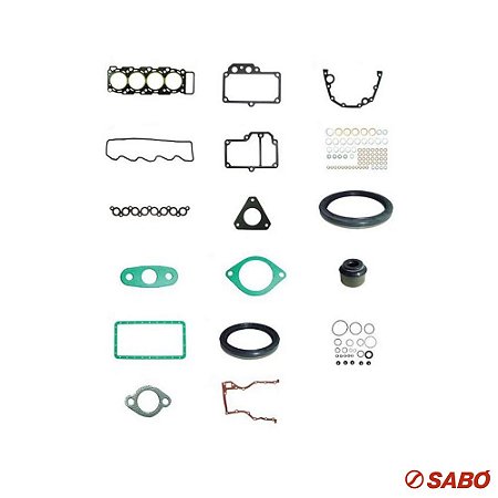 Jogo De Juntas Do Motor Completo - Com Retentor - Sabó - 80350