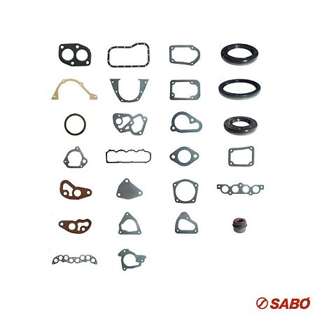 Jogo De Juntas Do Motor Completo - Com Retentor - Sabó - 80271