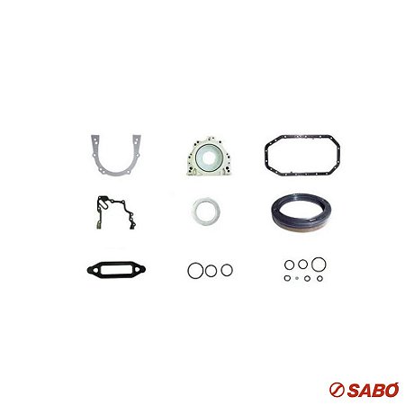 Jogo De Juntas Do Motor Inferior - Com Retentor - Sabó - 80365