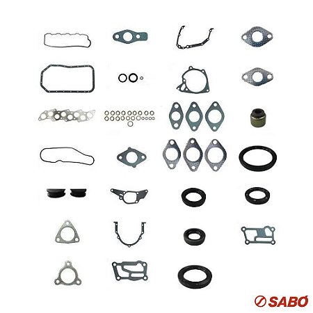Jogo De Juntas Do Motor Completo - Com Retentor - Sabó - 80361