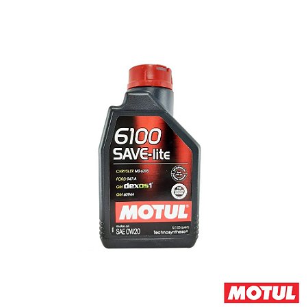 Oleo De Motor 0w20 Sintetico 6100 Savelite 1 Litro - Motul