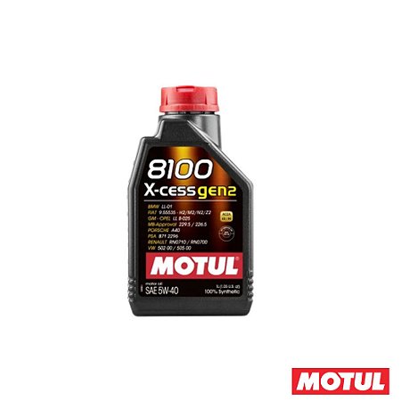 Oleo De Motor 5w40 Sintetico 8100 Xcessgen2 1 Litro - Motul