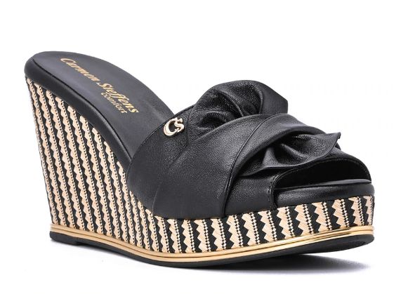 Anabela com laço Carmen Steffens - ellencollection