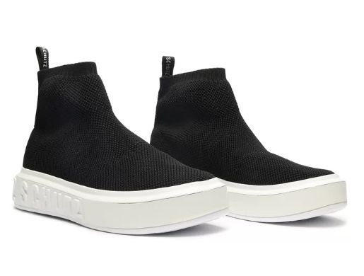 Tênis It Schutz Knit Cano Alto Preto | Schutz