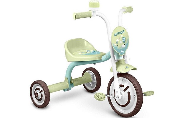 Triciclo Infantil Baby Nathor Verde e Azul