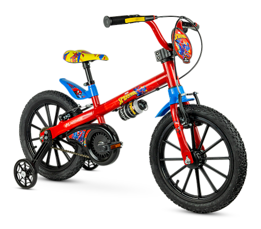 Bicicleta Aro 16 Infantil Nathor Homen Aranha Spider Man