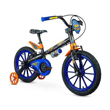 Bicicleta Aro 16 Infantil Nathor Hot Wheels
