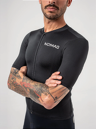 Camisa de Ciclismo Jersey Masculina Core Nomad Preto