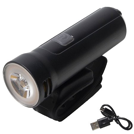 Farol Bike Led Cree Recarregavel Usb Absolute Jy-7205 800lms