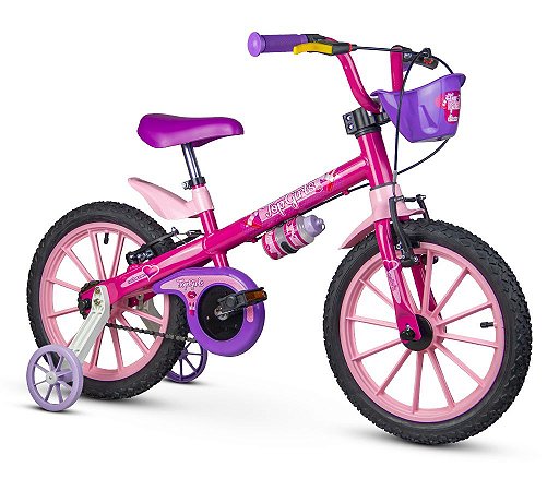 Bicicleta Aro 16 Infantil Top Girls Rosa Feminina