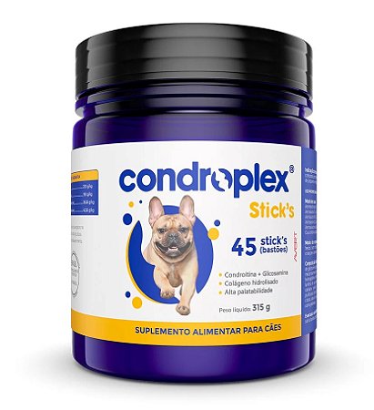 Suplemento Condroplex Stick's para Cães Avert 315 g