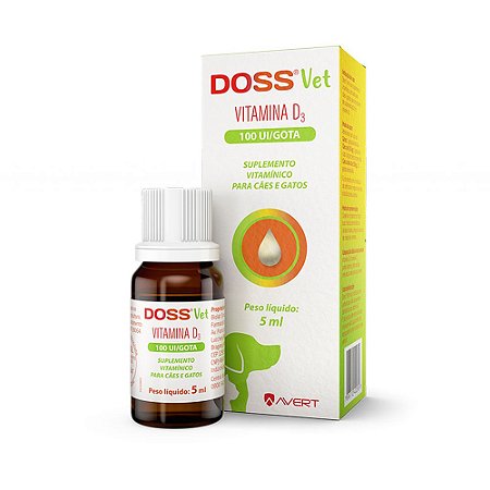 Suplemento Vitamínico para Cães e Gatos Doss Vet Avert 5 ml