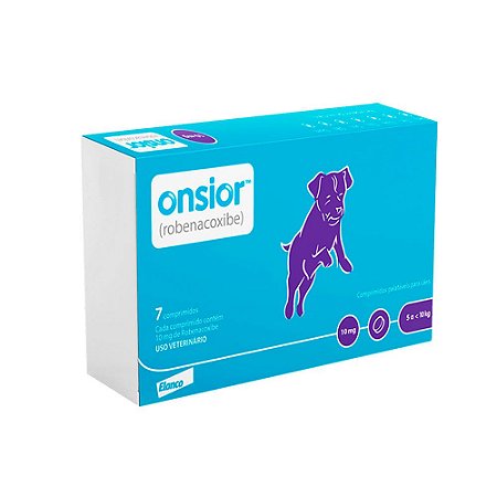 Anti-inflamatório Onsior Cães Elanco 7 comprimidos