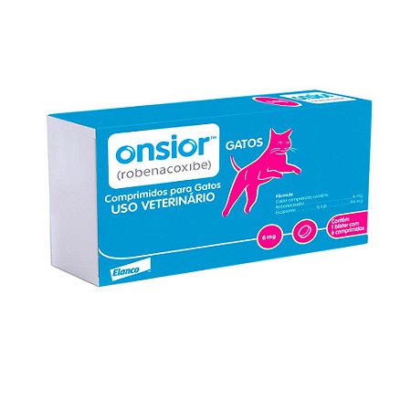 Anti-inflamatório Onsior Gatos Elanco 6 comprimidos