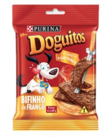 Petisco Cães Doguitos Rodízio Frango Purina 65g