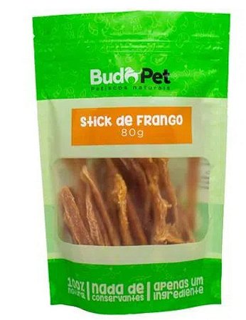 Petisco Natural Para Cães E Gatos Stick De Frango Budopet 80 g