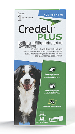 Antipulgas Elanco Credeli Plus para Cães de 22 a 45 kg