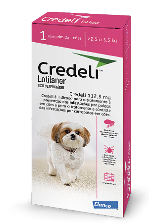 Antipulgas Credeli Elanco para Cães 2,5 a 5,5kg