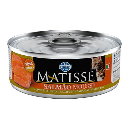 Ração Úmida Matisse Mousse Gatos Adultos Salmão 85g