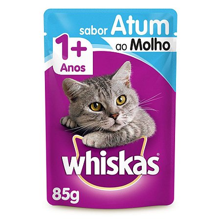 Ração Úmida Whiskas Atum ao Molho 85g