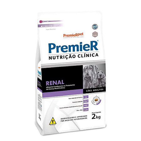 Ração Premier Nutrição Clínica Renal Cães Adultos
