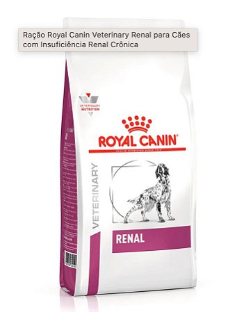 Ração Royal Canin Veterinary Renal para Cães com Insuficiência Renal Crônica