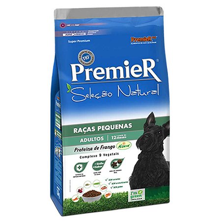 Ração Premier Cães Adulto Seleção Natural Raças Pequenas Frango