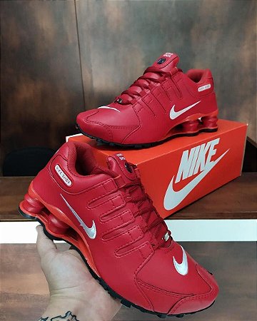 nike shox nz preto e vermelho