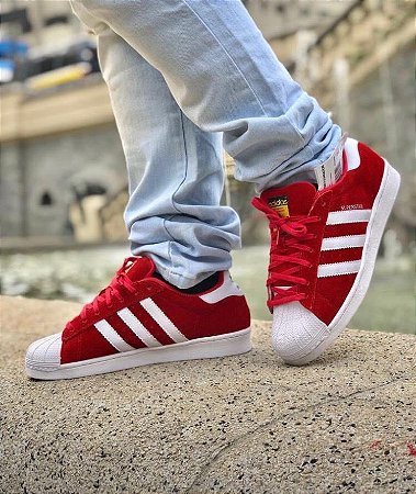 adidas superstar camurça cinza