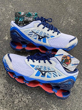 mizuno branco e azul