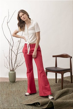 Calça Flare Fernanda (Tecido Ecofriendly)