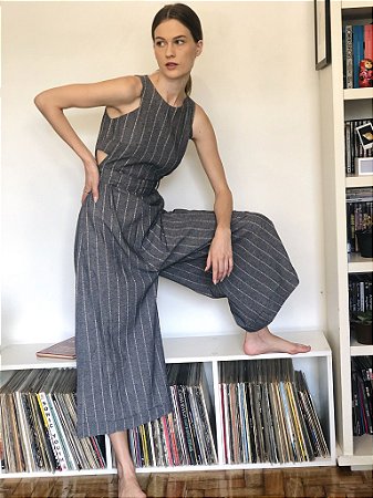 Macacão Maria 2021 (Azul Listrado)