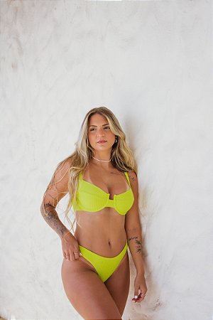 Top Tabata e Tanga Fio Duplo Verde Lima