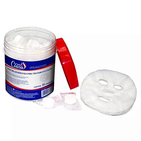 Máscara Desidratada Limpeza Facial Skincare 50 Unidades
