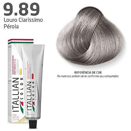 Coloração Itallian Color Louro Claríssimo Pérola 9.89 60g