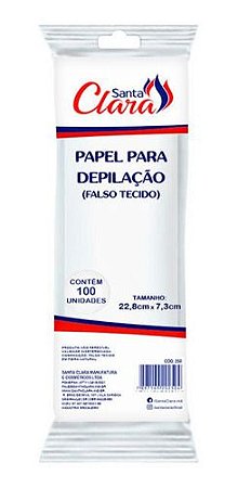 Papel Para Depilação 100un Falso Tecido Profissional