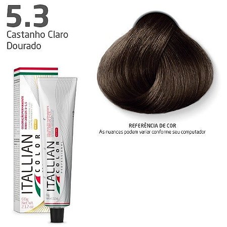 Coloração Itallian Color CASTANHO CLARO DOURADO 5.3 60g